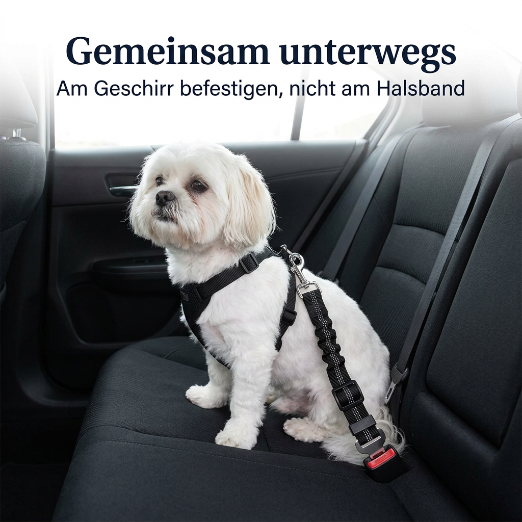 🚗 Premium Sicherheitsgurt für Hunde im Auto