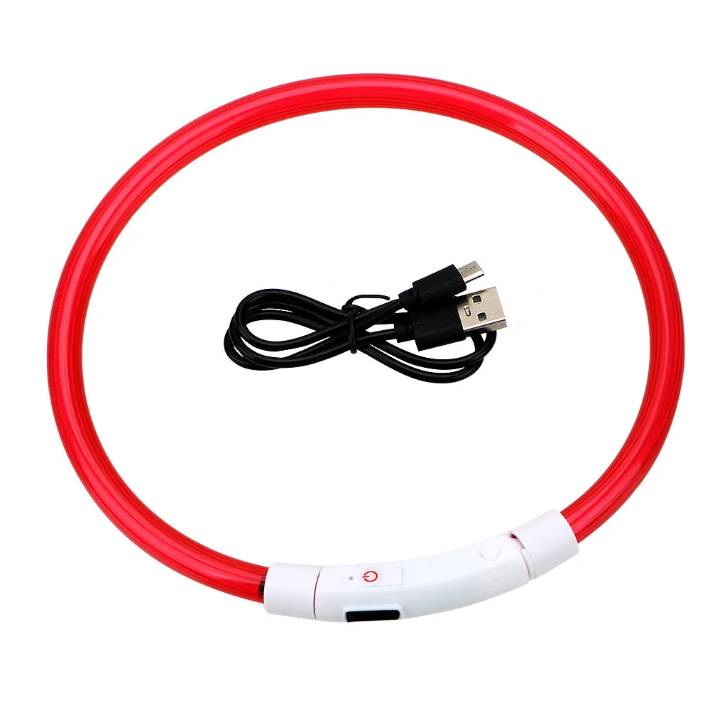 🐾 LED Sicherheits-Hundehalsband USB