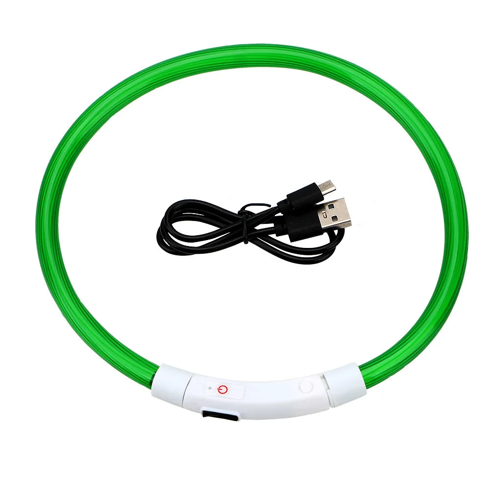 🐾 LED Sicherheits-Hundehalsband USB
