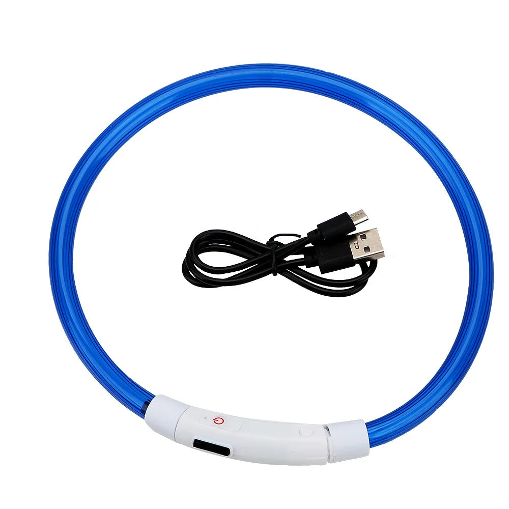 🐾 LED Sicherheits-Hundehalsband USB
